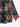 Gothic Plus Size Hibiscus Flower Tropical Leaf Skeleton Hand Print Split A Line Skirt
