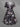 Gothic Plus Size Skull Flower Plant Print Cinched A Line Dress