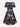 Gothic Plus Size Skull Flower Plant Print Cinched A Line Dress