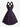 Gothic Octopus Rose Flower Print Halter Crisscross Strappy A Line Dress