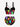 Gothic Skull Ice Cream Moon Print Lace Up Tankini Swimsuit (Adjustable Shoulder Strap)
