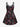 Gothic Plus Size Skull Flower Skeleton Print Crisscross Strappy A Line Cami Dress