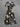 Gothic Plus Size Skull Clock Hourglass Flower Print Split Pocket A Line Midi Dress