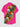Gothic Plus Size Skull Coral Hibiscus Flower Print Button Pocket Shirt For Men