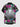 Gothic Plus Size Octopus Hibiscus Flower Spider Web Print Button Pocket Shirt For Men