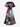 Gothic Plus Size Octopus Hibiscus Flower Spider Web Print Split Pocket A Line Midi Dress