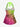 Gothic Skull Leaf Hibiscus Flower Spider Web Print Ombre Twist Halter Cinched Boyleg Tankini Swimsuit