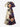 Gothic Plus Size Flower Leaf Branch Print Split Pocket A Line Midi Dress