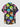 Gothic Plus Size Skull Donut Print Button Pocket Shirt For Men