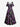 Gothic Plus Size Christmas Tree Cat Bat Planet Print Cold Shoulder Crisscross Strappy A Line Dress