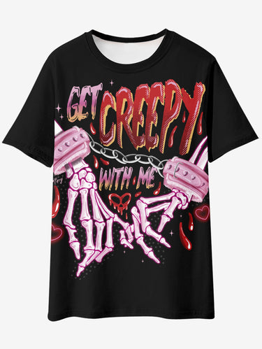 💗Tabbytragedy Loves💗 Gothic Plus Size Graphic Tee