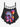 Gothic Cutout Skull Rose Print Swim Tankini Top